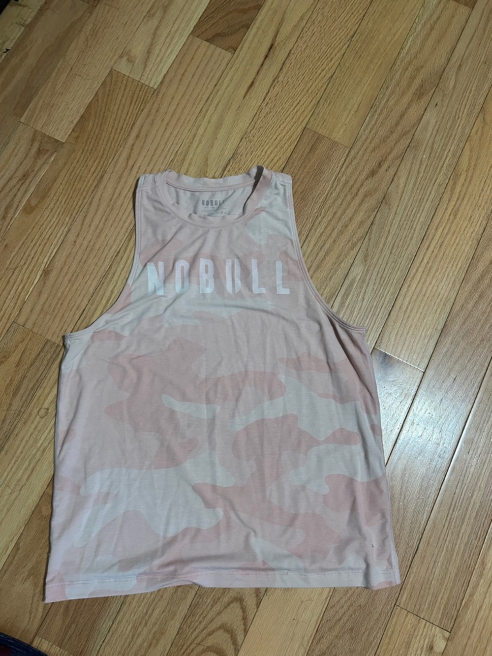 NOBULL Pale Pink Camo Muscle Tank